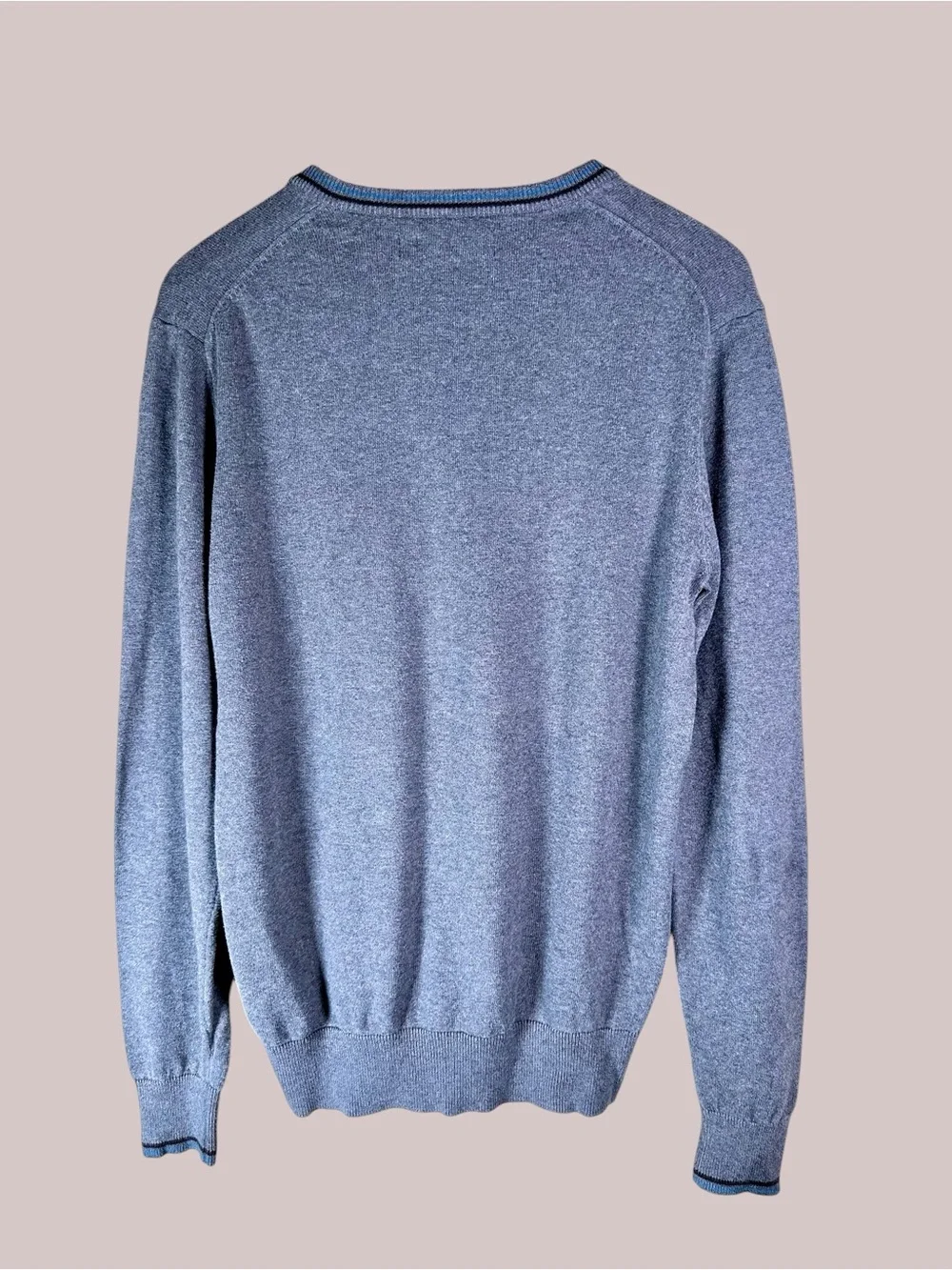 Ben Sherman Men’s Heritage Jumper V-Neck Pullover Sweater 100% Cotton